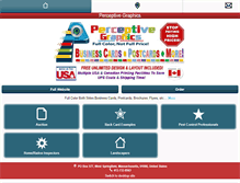Tablet Screenshot of perceptivegraphics.com